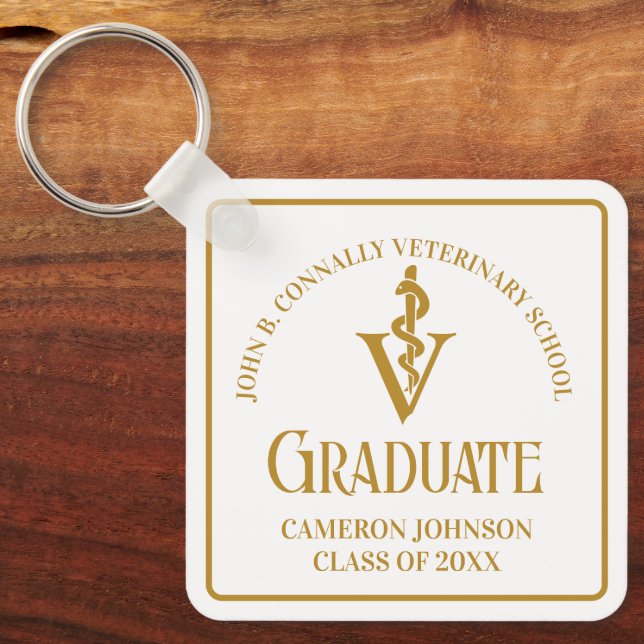 Anpassningsbar Chic, veterinärskolan i Studenten i Nyckelring (Framsida)