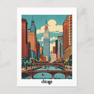 anpassningsbar Chicago Illinois Vykort