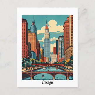 anpassningsbar Chicago Illinois Vykort