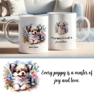 Anpassningsbar Chihuahua Mugg med inspirationcitat