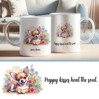 Anpassningsbar Chihuahua Mugg med inspirationcitat