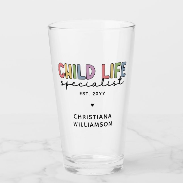 Anpassningsbar Child Life Specialist CCLS Gift Glaskopp (Framsida)