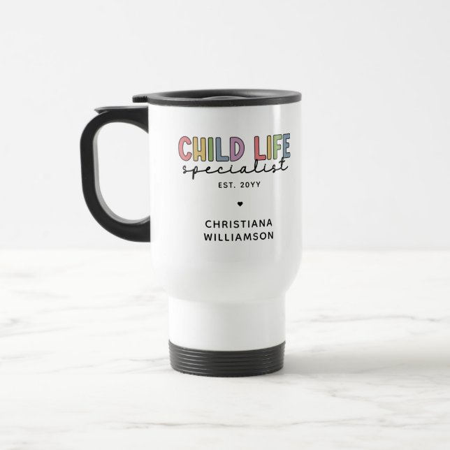 Anpassningsbar Child Life Specialist CCLS Gift Resemugg (Vänster)