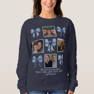 Anpassningsbar Chinoiserie Grandma Photo Collage G T Shirt