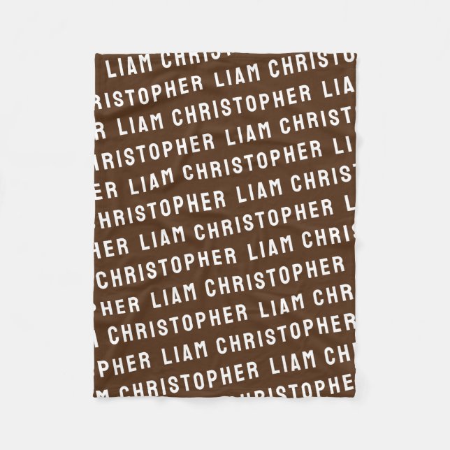 Anpassningsbar Chocolate Personlig Son Pojke Gift Fleecefilt (Framsidan)