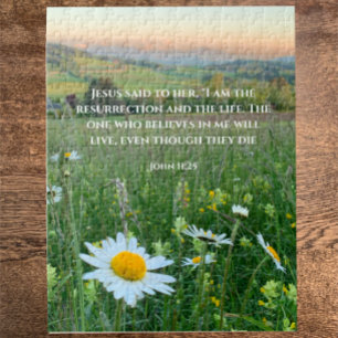 Anpassningsbar Christian Bible Verse Original Natu Pussel