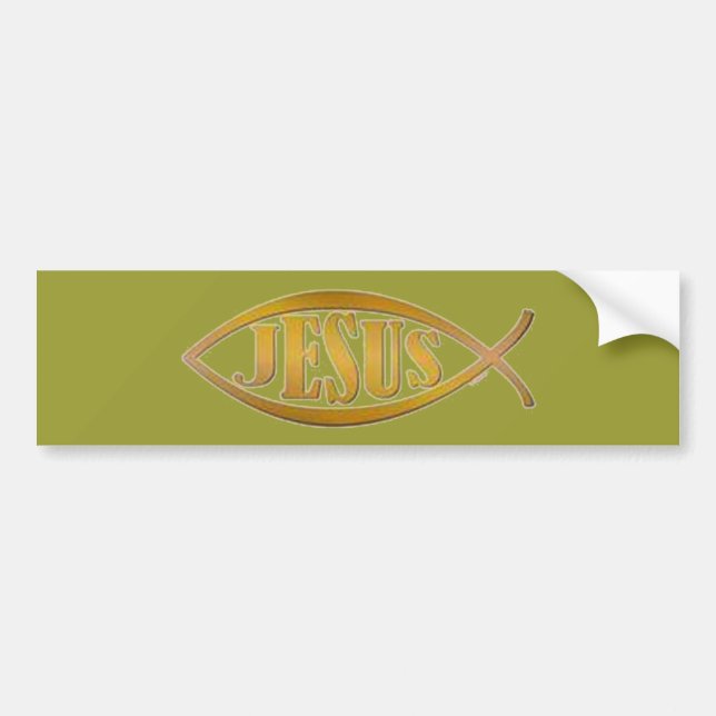 ANPASSNINGSBAR CHRISTIAN BUMPER STICKERS BILDEKAL (Framsidan)