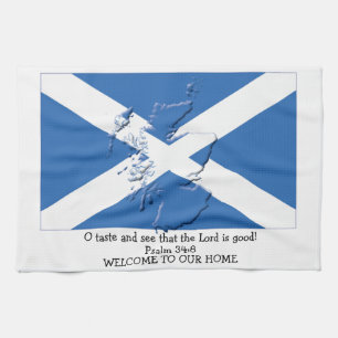 Anpassningsbar Christian FLAGGA AV SCOTLAND Kitche Kökshandduk