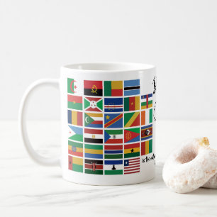 Anpassningsbar Christian FLAGGOR of AFRIKA Kaffemugg