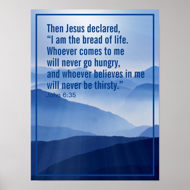 Anpassningsbar Christian Motivational Bible Verse Poster (Framsidan)