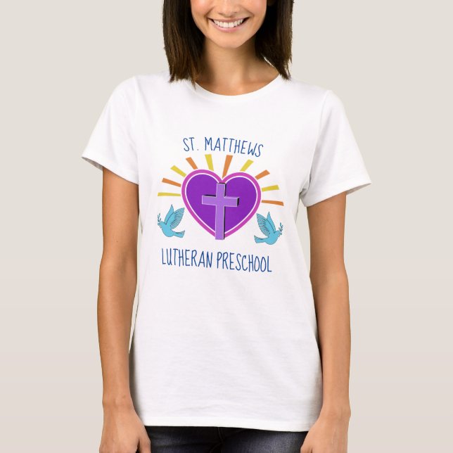 Anpassningsbar Christian Preschool Cute Teacher Ko T Shirt (Framsida)