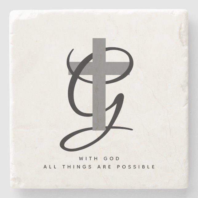 Anpassningsbar Christian religiösa kor pastor tack Stenunderlägg (Framsidan)