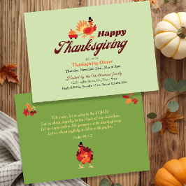 Anpassningsbar Christian Thanksgiving Bible Verse  Inbjudningar