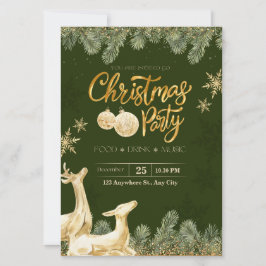 Anpassningsbar christmas-inbjudningar, julafton pa inbjudningar