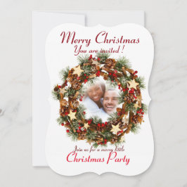 Anpassningsbar CHRISTMAS PARTY INVITATION SEASONS  Inbjudningar