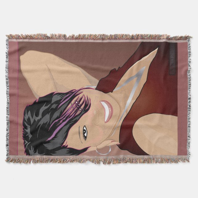 ANPASSNINGSBAR CHRYS THROW BLANKET FILT (Framsidan)