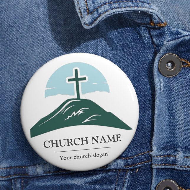 Anpassningsbar Church Logotyp Branded Button Knapp (Skapare uppladdad)