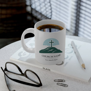 Anpassningsbar Church Logotyp Branded Jumbo Mugg