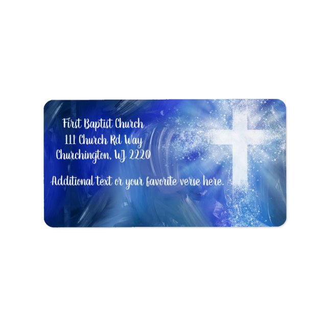 Anpassningsbar Church Return-etikett Adressetikett (Framsidan)
