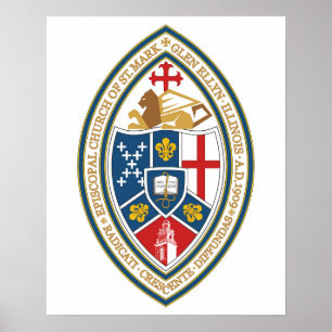 Anpassningsbar Church Seal Poster