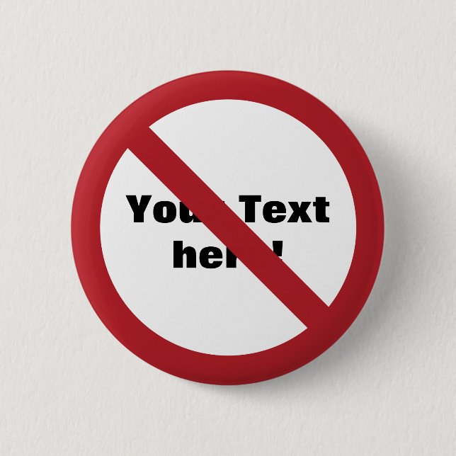 Anpassningsbar cirkel med snedstreck knapp (Framsida)