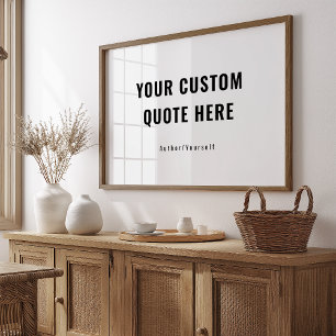 Anpassningsbar citat eller inspirationsgåva poster