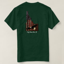 ANPASSNINGSBAR CITY NAMN EGLE BRNT WD - IDAHO PATR T SHIRT