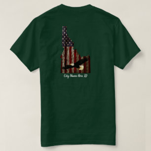 ANPASSNINGSBAR CITY NAMN EGLE BRNT WD - IDAHO PATR T SHIRT