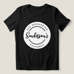 Anpassningsbar City Town Ställe Location Namn Circ T Shirt