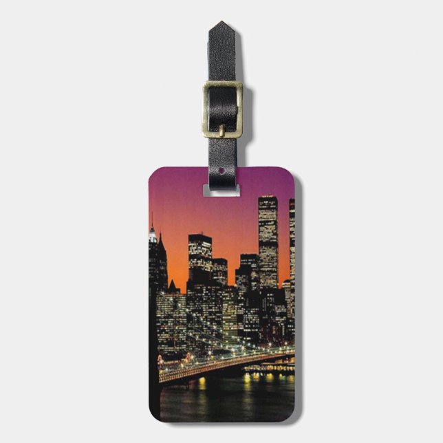 Anpassningsbar City Vision Luggage Tag Bagagebricka (Vertikal Framsida)