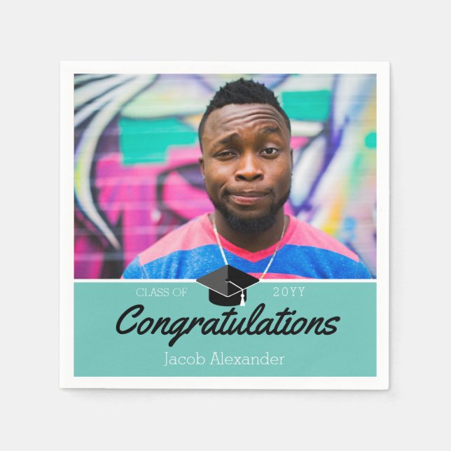 Anpassningsbar Class Photo School Studenten Pappersservett (Framsidan)