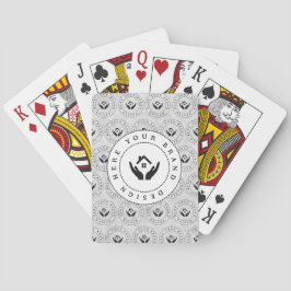 Anpassningsbar Classic Business Logotyp & QR-kod Casinokort