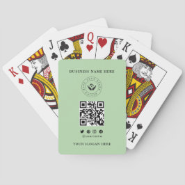 Anpassningsbar Classic Business Logotyp & QR-kod Casinokort