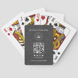 Anpassningsbar Classic Business Logotyp & QR-kod Casinokort