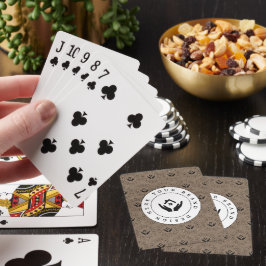 Anpassningsbar Classic Business Logotyp & QR-kod Casinokort