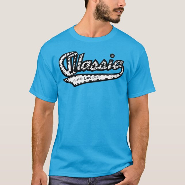 Anpassningsbar Classic Cars T Shirt (Framsida)