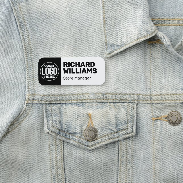 Anpassningsbar Classic Namn bricka for Business Pe Namnbricka (På plats)