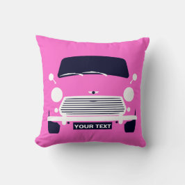 Anpassningsbar Classic rosa gammal British Mini-bi Kudde