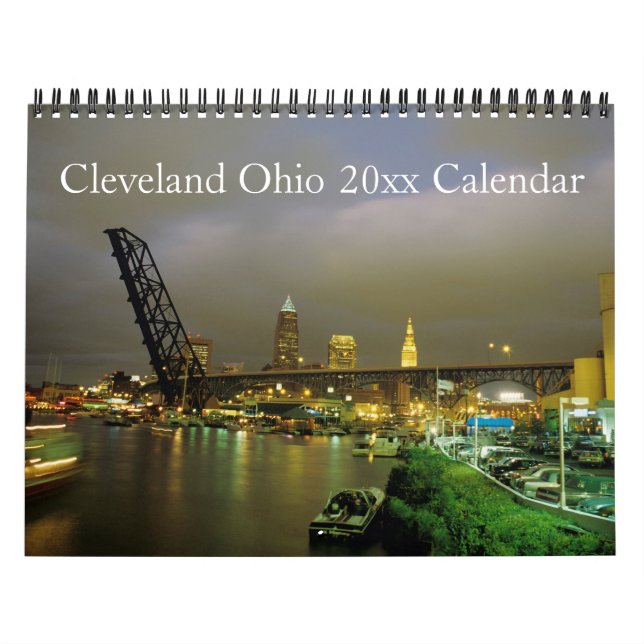 Anpassningsbar Cleveland Ohio Calendar Kalender (Omslag)
