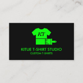 Anpassningsbar Clothing Apparat Store neon grönt p Visitkort