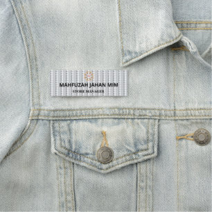 Anpassningsbar Clothing Namn-etiketter Tvättbara Namnbricka