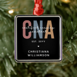 Anpassningsbar CNA Retro Auktoriserad Assistant-gå Julgransprydnad Metall