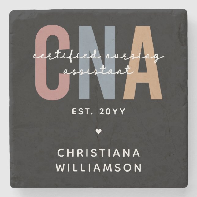 Anpassningsbar CNA Retro Auktoriserad Assistant-gå Stenunderlägg (Framsidan)