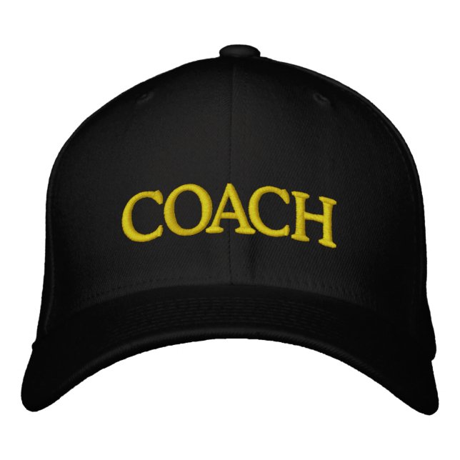 Anpassningsbar COACH Broderad Keps (Framsida)