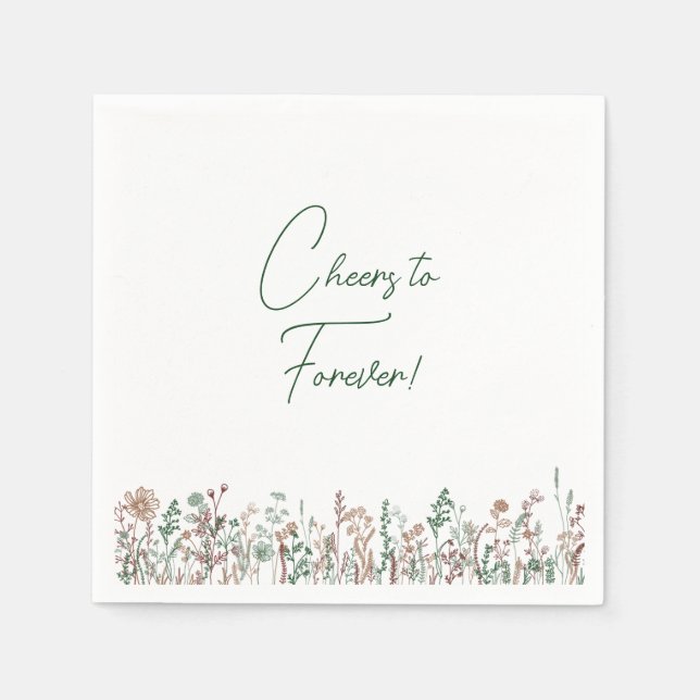 Anpassningsbar Cocktail Napkin Pappersservett (Framsidan)