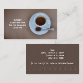 Anpassningsbar Coffee & Choc Spoon Coffee Shop & S Visitkort
