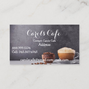 Anpassningsbar Coffeehouse Cafe Coffee Shop Affärs Visitkort