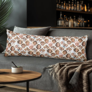 Anpassningsbar Collage 12 Photo - över hela Mönste Kroppskudde