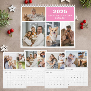 Anpassningsbar Collage Modern Family - 40 Photo 20 Kalender