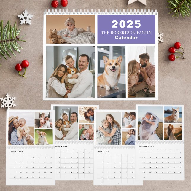 Anpassningsbar Collage Modern Family - 40 Photo 20 Kalender (Skapare uppladdad)